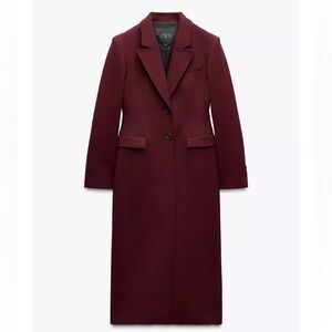 Zara Burgundy Trench Coat